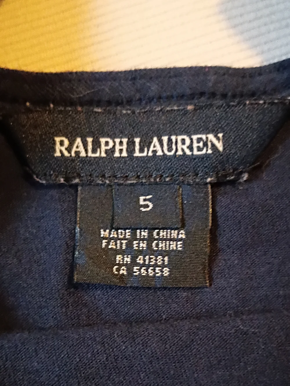 Ralph Lauren Navy And Purple Stripe Dress